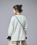 ランダムリブニット　ビッグプルオーバー