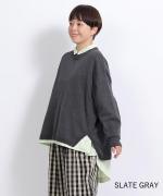 ランダムリブニット　ビッグプルオーバー