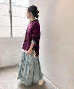 ランダムリブニット　ビッグプルオーバー