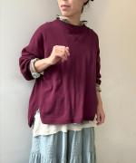 ランダムリブニット　ビッグプルオーバー