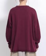 ランダムリブニット　ビッグプルオーバー