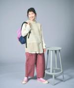 ミックスヤーンジャガード　ベスト