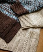 ミックスヤーンジャガード　カーディガン