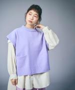 ふわふわウール　ベスト