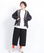 異素材ドッキング　カーディガン