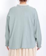 異素材ドッキング　カーディガン