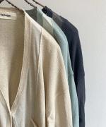 異素材ドッキング　カーディガン