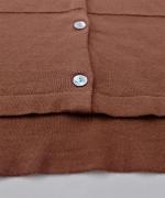 ランダムリブニット　ビッグカラーカーディガン