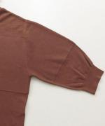 ランダムリブニット　ビッグカラーカーディガン