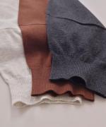 ランダムリブニット　ビッグカラーカーディガン