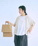 ラッセルニット　2wayカーディガン