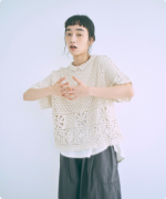 ラッセルニット　2wayカーディガン