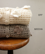 ロービングウールフラワーモチーフ　2wayベスト