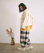 ロービングウールフラワーモチーフ　カーディガン