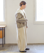 ロービングウールフラワーモチーフ　カーディガン