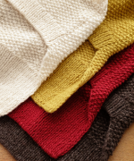 ロービングウールケーブルニット　ベスト