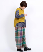 ロービングウールケーブルニット　ベスト