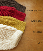 ロービングウールケーブルニット　カーディガン