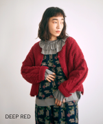 ロービングウールケーブルニット　カーディガン