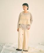 ウールアンゴラ×フリンジ　2wayビスチェ