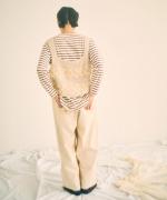 ウールアンゴラ×フリンジ　2wayビスチェ