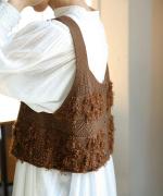 ウールアンゴラ×フリンジ　2wayビスチェ