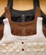 ウールアンゴラ×フリンジ　2wayビスチェ