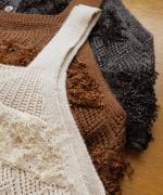 ウールアンゴラ×フリンジ　2wayビスチェ