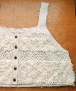 ウールアンゴラ×フリンジ　2wayビスチェ