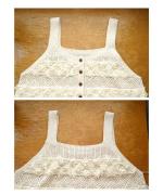 ウールアンゴラ×フリンジ　2wayビスチェ