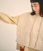 ウールアンゴラ×フリンジ　ベスト