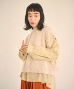 ウールアンゴラ×フリンジ　ベスト