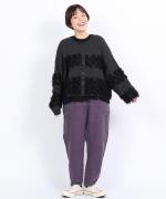 ウールアンゴラ×フリンジ　カーディガン