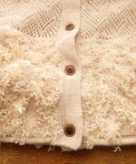 ウールアンゴラ×フリンジ　カーディガン