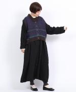 ミックスヤーンバックジャガード　ベスト