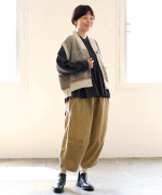 ミックスヤーンバックジャガード　ベスト