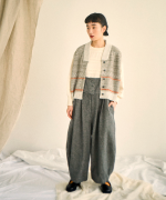 ミックスヤーンバックジャガード　ベスト