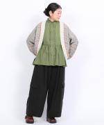 ミックスヤーンバックジャガード　ボレロカーディガン