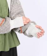 ミックスヤーンバックジャガード　ボレロカーディガン