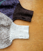 ミックスヤーンバックジャガード　ボレロカーディガン