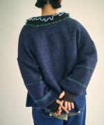 ミックスヤーンバックジャガード　ボレロカーディガン