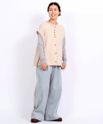 ふわふわウール　2wayベスト