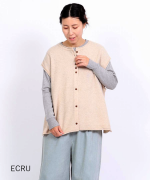 ふわふわウール　2wayベスト