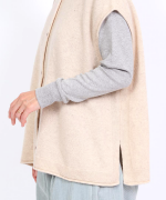 ふわふわウール　2wayベスト