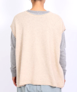 ふわふわウール　2wayベスト