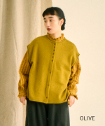 ふわふわウール　2wayベスト