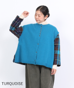 ふわふわウール　2wayベスト