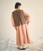 ハンド刺繍ラムナイロン　2wayベスト