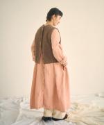 ハンド刺繍ラムナイロン　2wayベスト