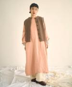 ハンド刺繍ラムナイロン　2wayベスト